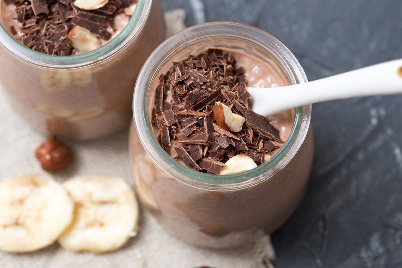 Puding s chia semeni in čokolado